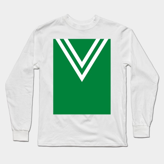 Ireland Rugby League Retro V Chevron Long Sleeve T-Shirt by Culture-Factory